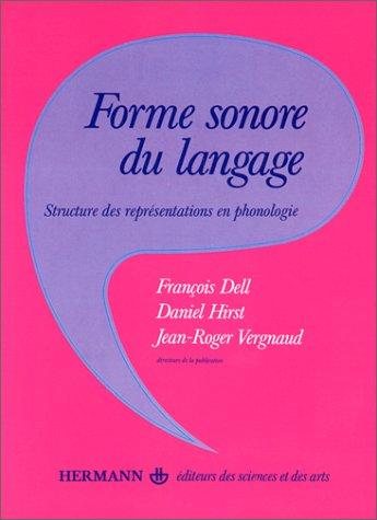 Couverture : Forme sonore du langage