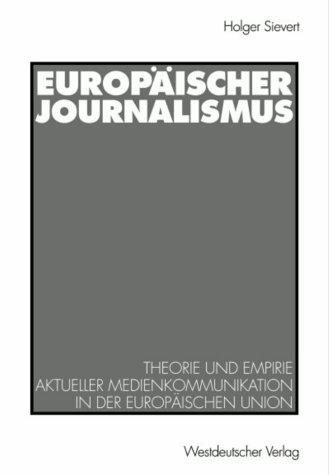 Couverture : Europäischer Journalismus