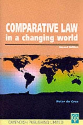 Couverture : Comparative law in a changing world