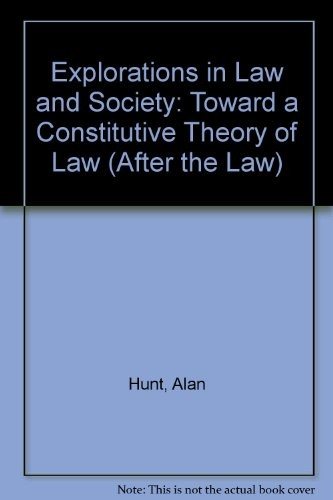 Couverture : Explorations in Law and Society