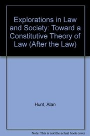 Couverture : Explorations in Law and Society