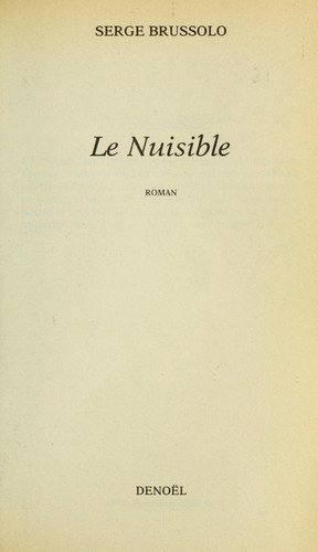 Couverture : Le Nuisible