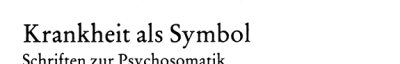 Couverture : Krankheit als Symbol