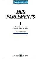 Couverture : Mes parlements
