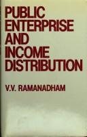 Couverture : Public enterprise and income distribution
