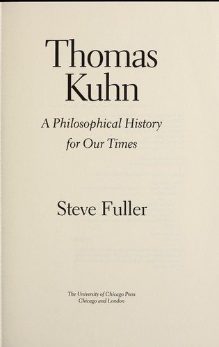 Couverture : Thomas Kuhn