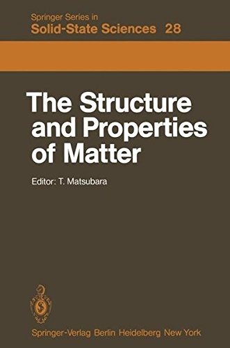 Couverture : The Structure and Properties of Matter (Springer Series in Solid-State Sciences)