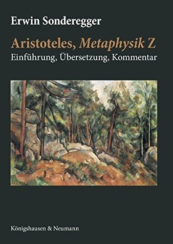 Couverture : Aristoteles, Metaphysik Z