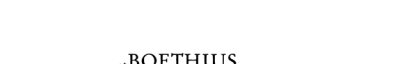 Couverture : Boethius