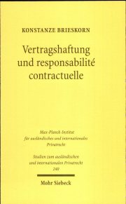 Couverture : Vertragshaftung und Responsabilité Contractuelle