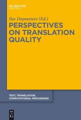 Couverture : Perspectives on Translation Quality