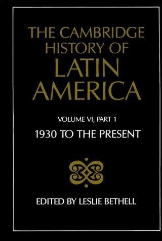 Couverture : Latin America since 1930.