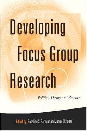 Couverture : Developing focus group research