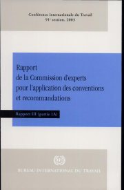Couverture : Rapport de la Commission d'experts pour l'application des conventions et recommandations