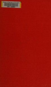 Couverture : Christian thought, its history and application