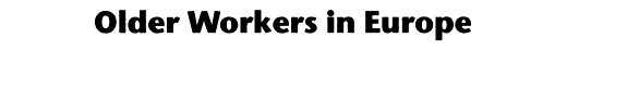 Couverture : Older workers in Europe