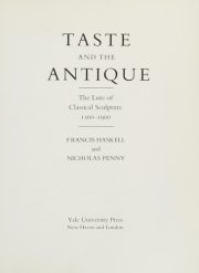 Couverture : Taste and the antique
