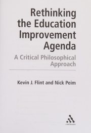 Couverture : Rethinking the Education Improvement Agenda