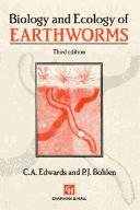 Couverture : Biology and ecology of earthworms