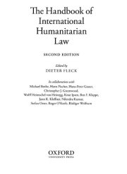 Couverture : The handbook of international humanitarian law