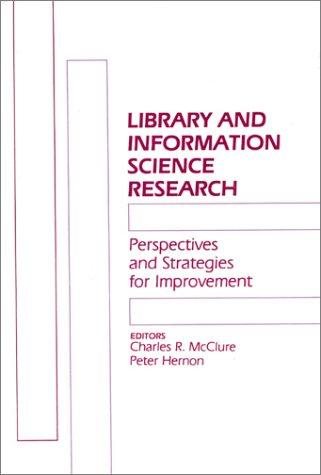 Couverture : Library and information science research