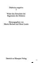 Couverture : Wider den Fortschritt der Regression des Denkens