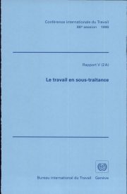 Couverture : Le travail en sous-traitance