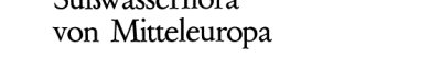 Couverture : Freshwater flora of Central Europe