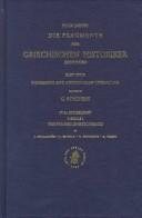 Couverture : Die Fragmente der griechischen Historiker