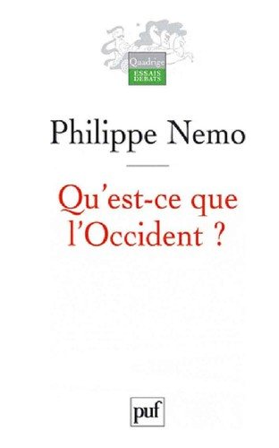 Couverture : Qu'est-ce que l'occident?