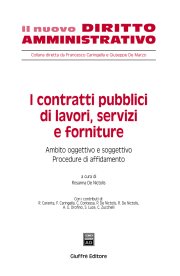 Couverture : I contratti pubblici di lavori, servizi e forniture.