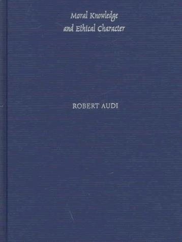 Couverture : Moral knowledge and ethical character