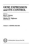Couverture : Gene expression and its control