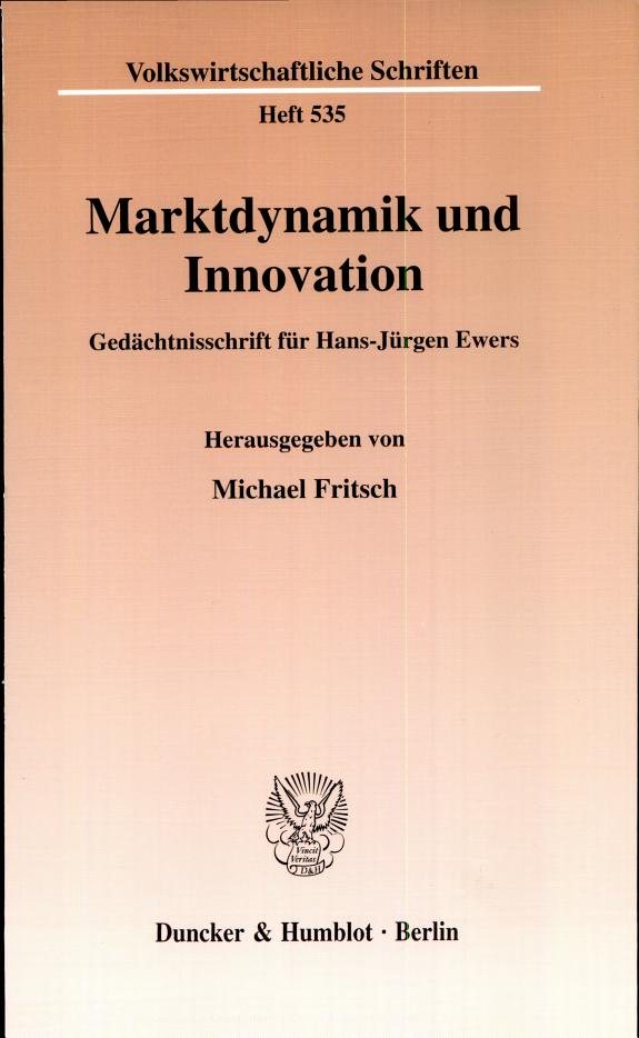 Couverture : Marktdynamik und Innovation