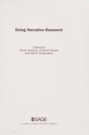 Couverture : Doing Narrative Research