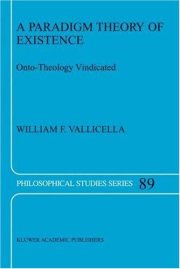 Couverture : A paradigm theory of existence