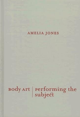 Couverture : Body art/performing the subject