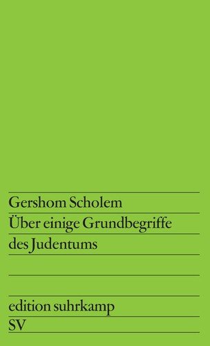 Couverture : Über einige Grundbegriffe des Judentums