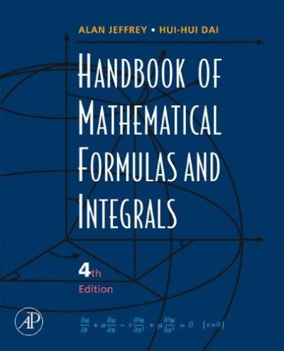 Couverture : Handbook of Mathematical Formulas and Integrals, Fourth Edition