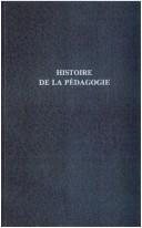 Couverture : Histoire de la pédagogie