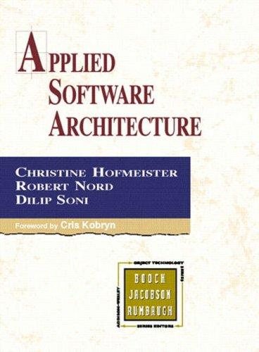 Couverture : Applied Software Architecture