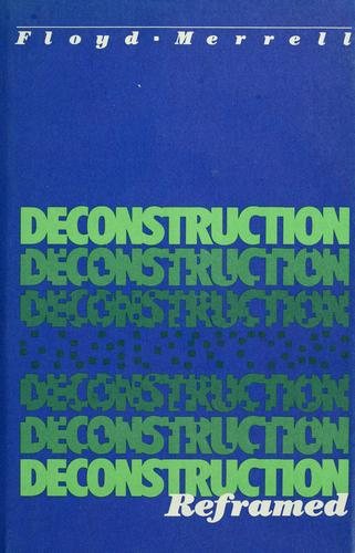 Couverture : Deconstruction reframed