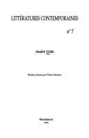 Couverture : André Gide