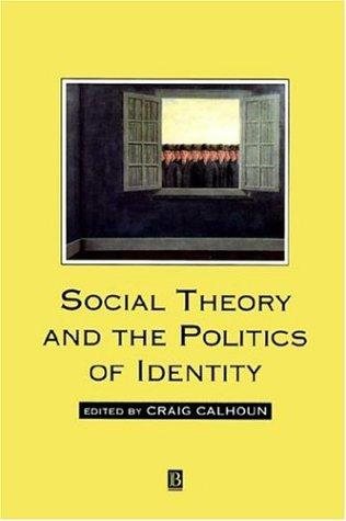 Couverture : Social theory and the politics of identity