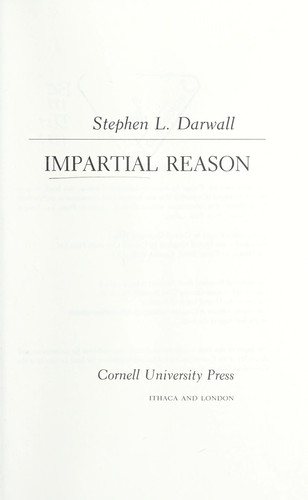 Couverture : Impartial Reason