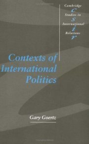 Couverture : Contexts of international politics