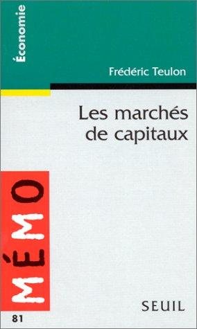 Couverture : Les marchés de capitaux