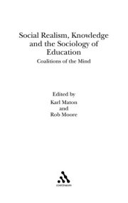 Couverture : Social realism, knowledge and the sociology of education