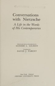 Couverture : Conversations with Nietzsche