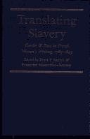 Couverture : Translating slavery